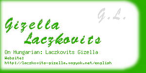 gizella laczkovits business card